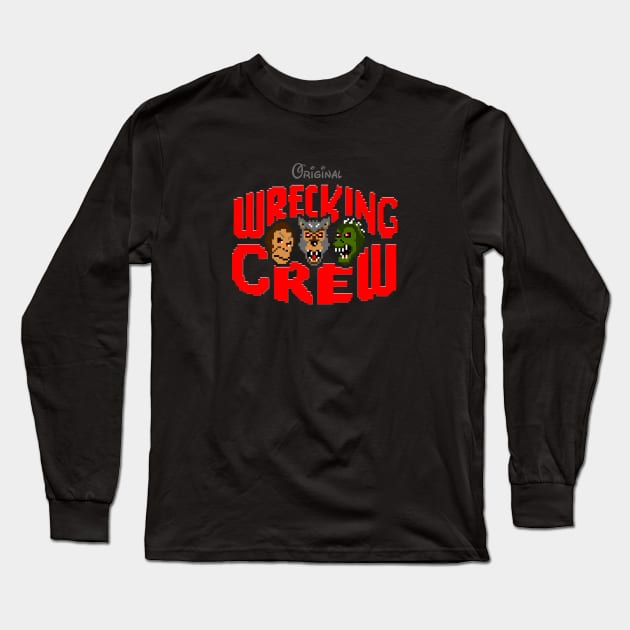 Original Wrecking Crew Long Sleeve T-Shirt by stevethomasart